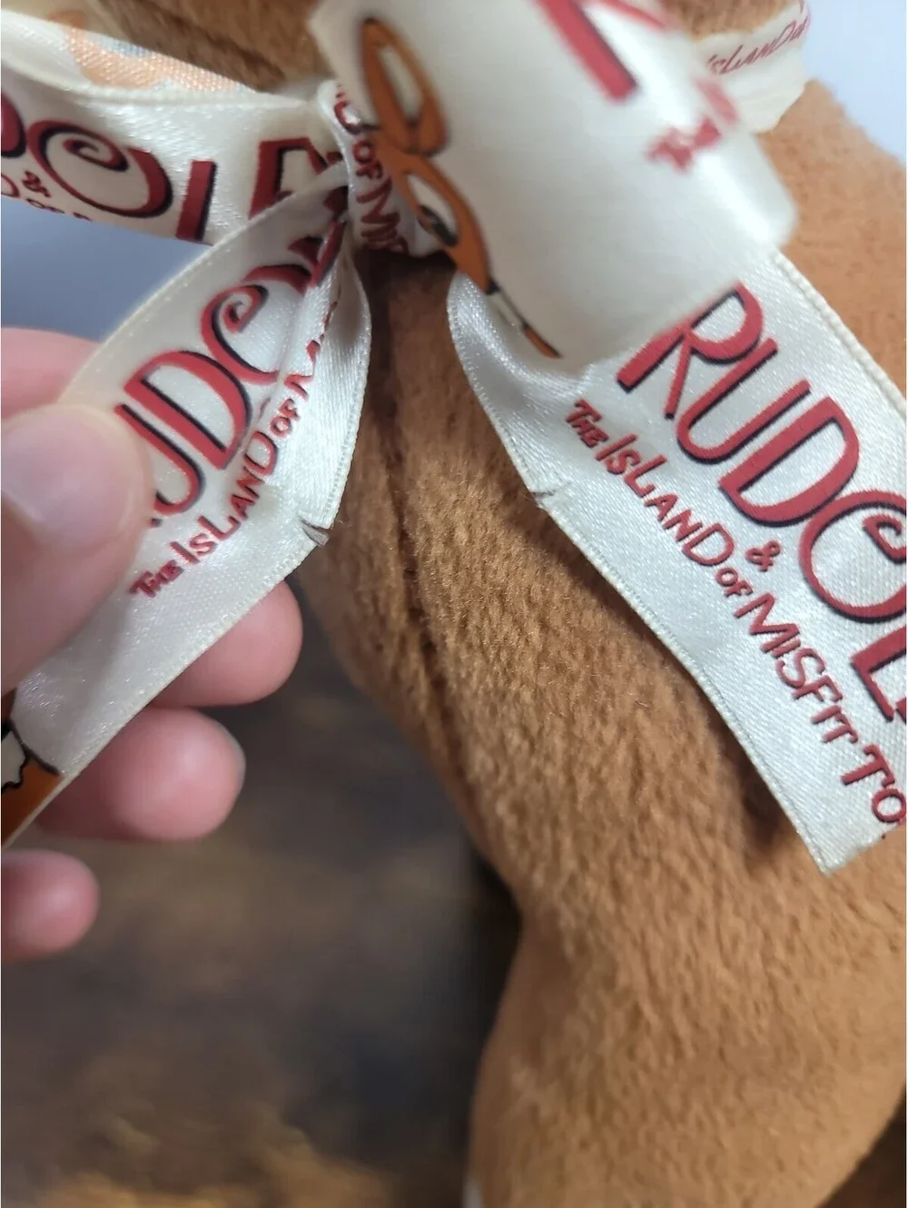 Rudolph Reindeer Island Of Misfit Toys RARE Teenage ANTLERS Plush CVS Satin Bow